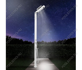Душ уличный AquaViva Quick с LED подсветкой. Slate с мойкой для ног