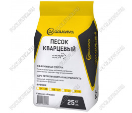 Песок кварцевый 25кг Aquaviva 0,5-0,8 мм К Песок кварцевый 25кг Aquaviva 0,5-0,8 мм К