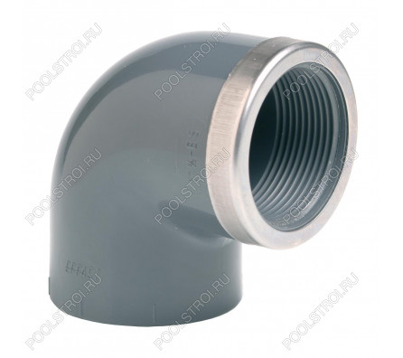 Угол 90° c металлическим кольцом EFFAST d63x2