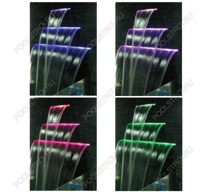 Стеновой водопад Aquaviva PB 900-150(L) с LED подсветкой (906х263х76 мм)