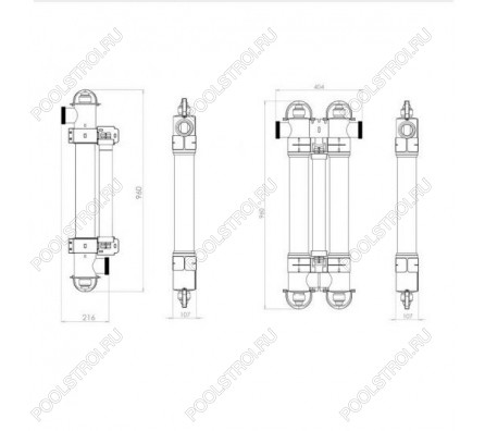 Ультрафиолетовая установка Elecro Steriliser UV-C + Life indicator + датчик протока